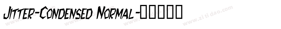 Jitter-Condensed Normal字体转换